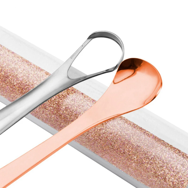 

1set Manicure Set Stainless Steel Nail Clipper Set Pedicure Set & 2 Pieces Per Set Stainless Steel Tongue Scraper