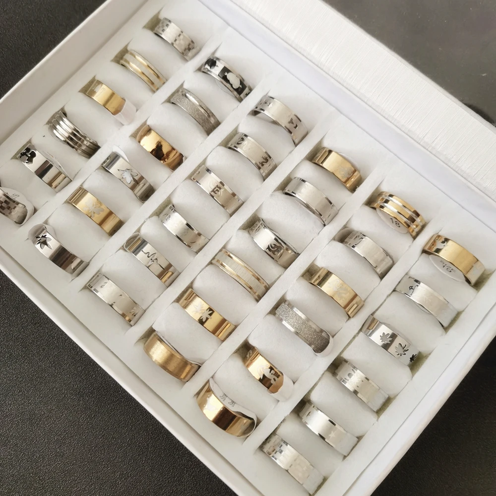 

Кольцо из нержавеющей стали, 20 шт./лот