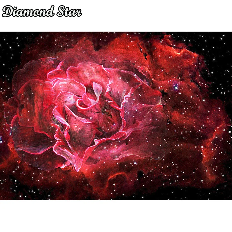 

Full Square Drill 5D DIY Diamond Painting Starry rose 3D Embroidery Cross Stitch Mosaic Home Decor Gift