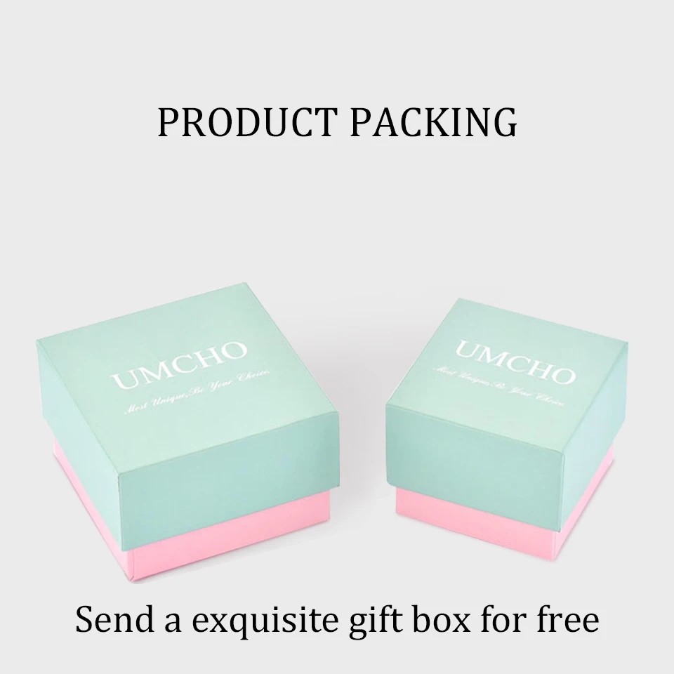 UMCHO новинка 2020 года стильные ювелирные изделия из твердого серебра 925 пробы