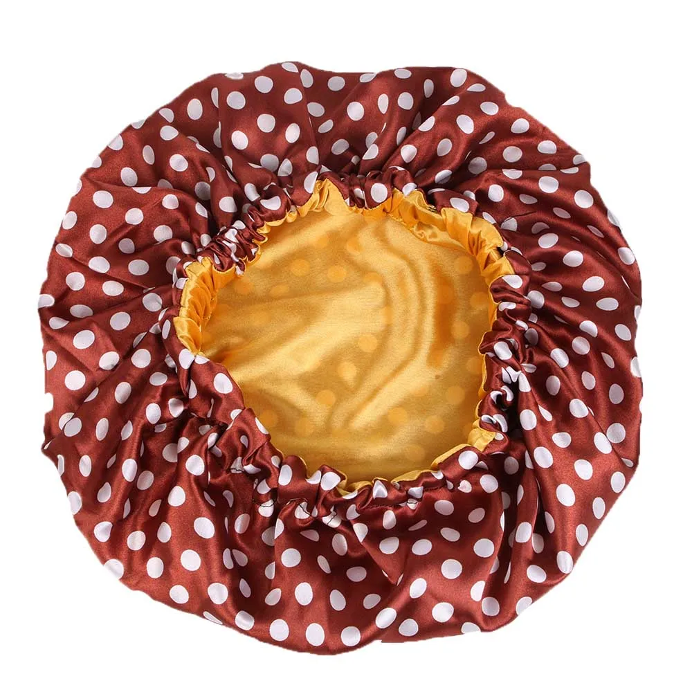 

Extra Large Satin Lined Bonnet Women Big Size Print Sleep Night Cap