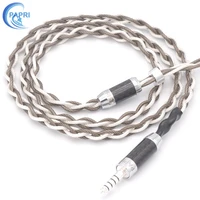 papri gxm02 2 53 54 4balancesingle crystal copper silver plated upgrade headphone cable for mmcx 0 78 se535 se846 hd700 hd800s