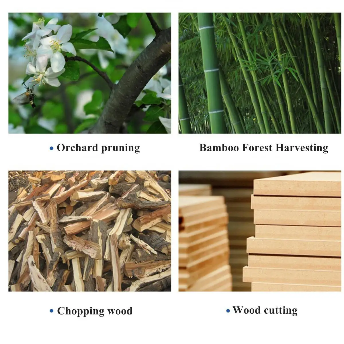 

8 inch Cordless Electric Pruning Saw Wood Cutting Mini Electric Saw Garden Logging Chain Saw for Makita 18V Battery with Box