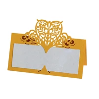 50100pcs love heart laser cut table name place cards lace name message setting card wedding birthday party favor decoration
