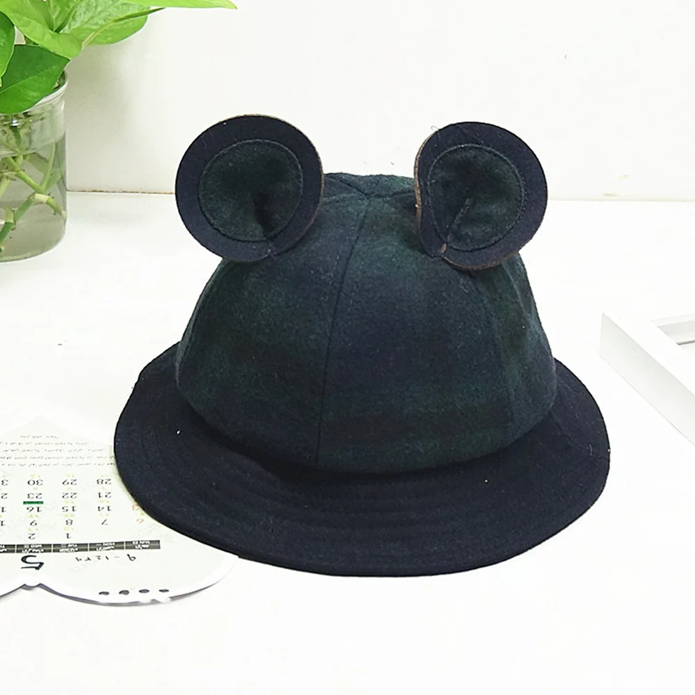 H7510 детская Милая шляпа ведро осень зима для девочек и мальчиков Повседневная