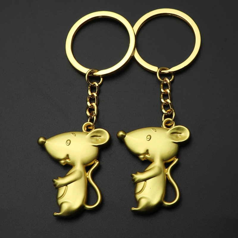 2020 модные сплав брелок с мышью металлическими цепочками золотистого цвета
