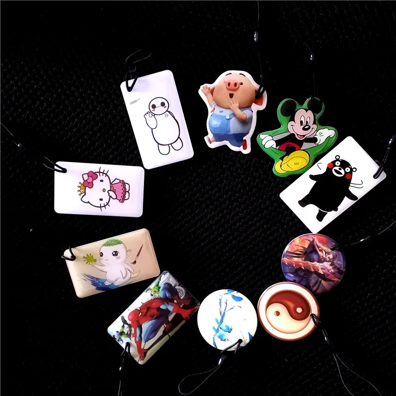 13.56MHz UID Changeable RFID IC Card Tag Token Key Chain Keyfob KEYRING Access Control Card Rewrite write ABS Plastic TAG