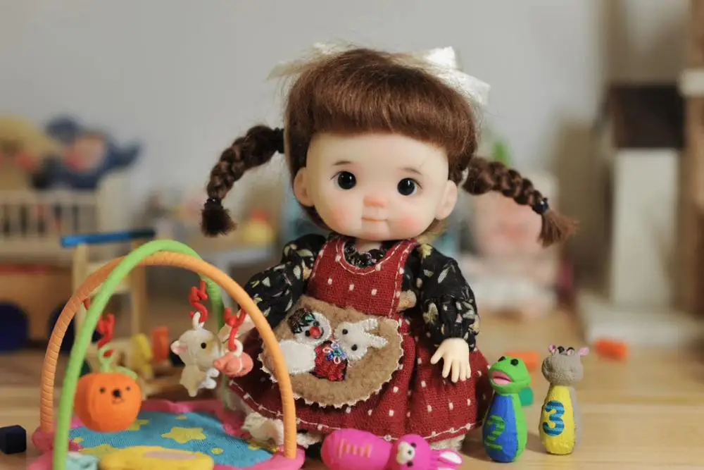 Голова куклы OB11 1/8 BJD голова OB полимерная глина для творчества 20200312 | Игрушки и