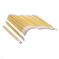 100pcspack pl50 d2 big round head spring test pin 0 68mm outer diameter 27 8mm length pcb probe