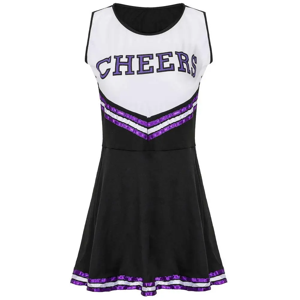Искусственное платье для чарлидинга наряд старшей школы Униформа музыкальный