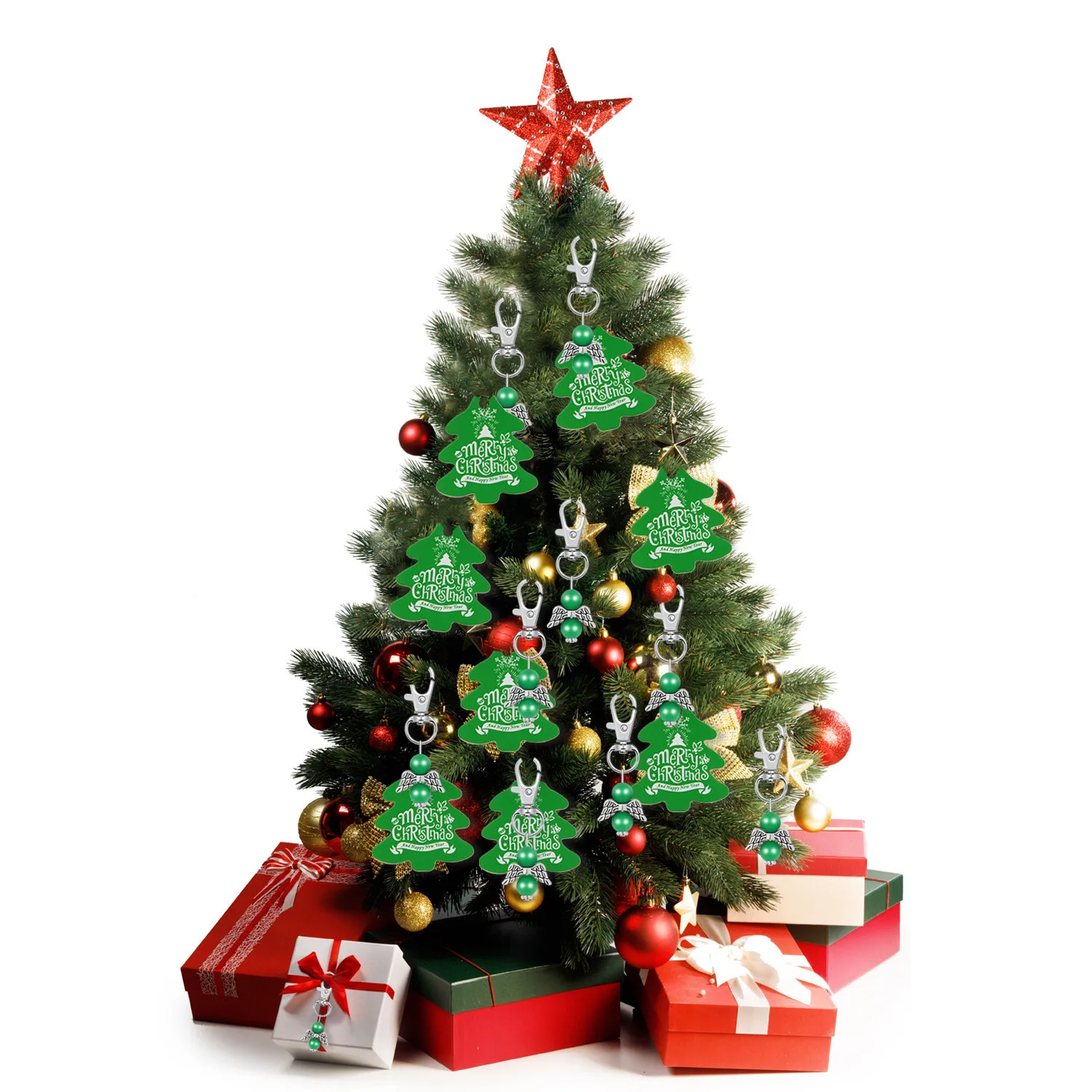 

Creative Christmas explosions guardian angel decoration Christmas gift bag keychain candy box set