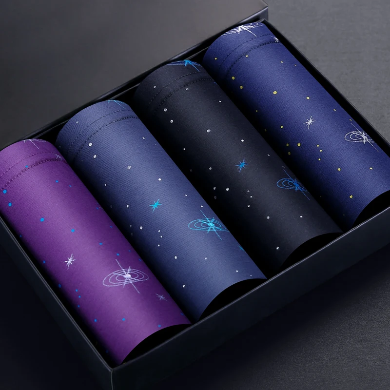 4 шт./партия мужские трусы боксеры из модала|Мужские боксеры| |