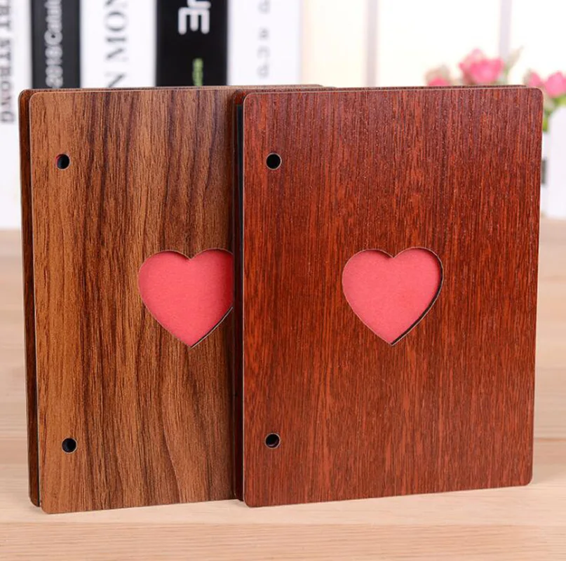 6 дюймов деревянный фотоальбом ручной работы DIY альбом для детского роста памяти