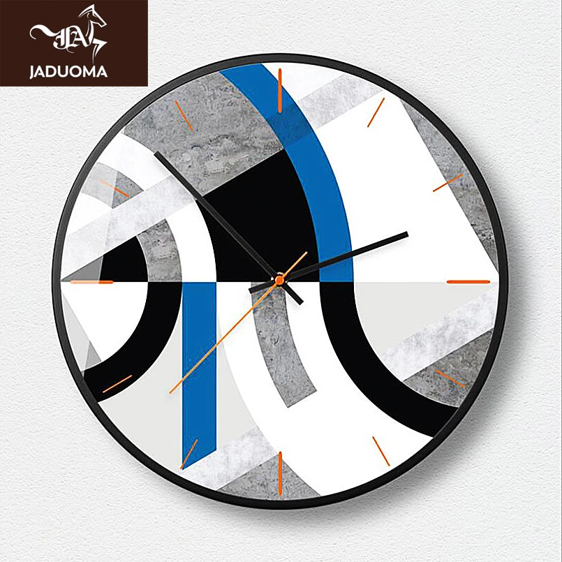JADUOMA настенные часы 3D бесшумные механические современный дизайн абстрактная