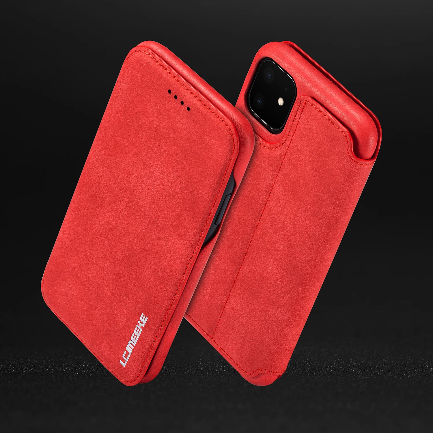 Чехол для iphone 11, флип-чехол для iphone 11 Pro 11 Max 5,8 6,1 6,5 XS XR X 6 7 8 plus, Магнитный флип-чехол с подставкой и отделением для карт