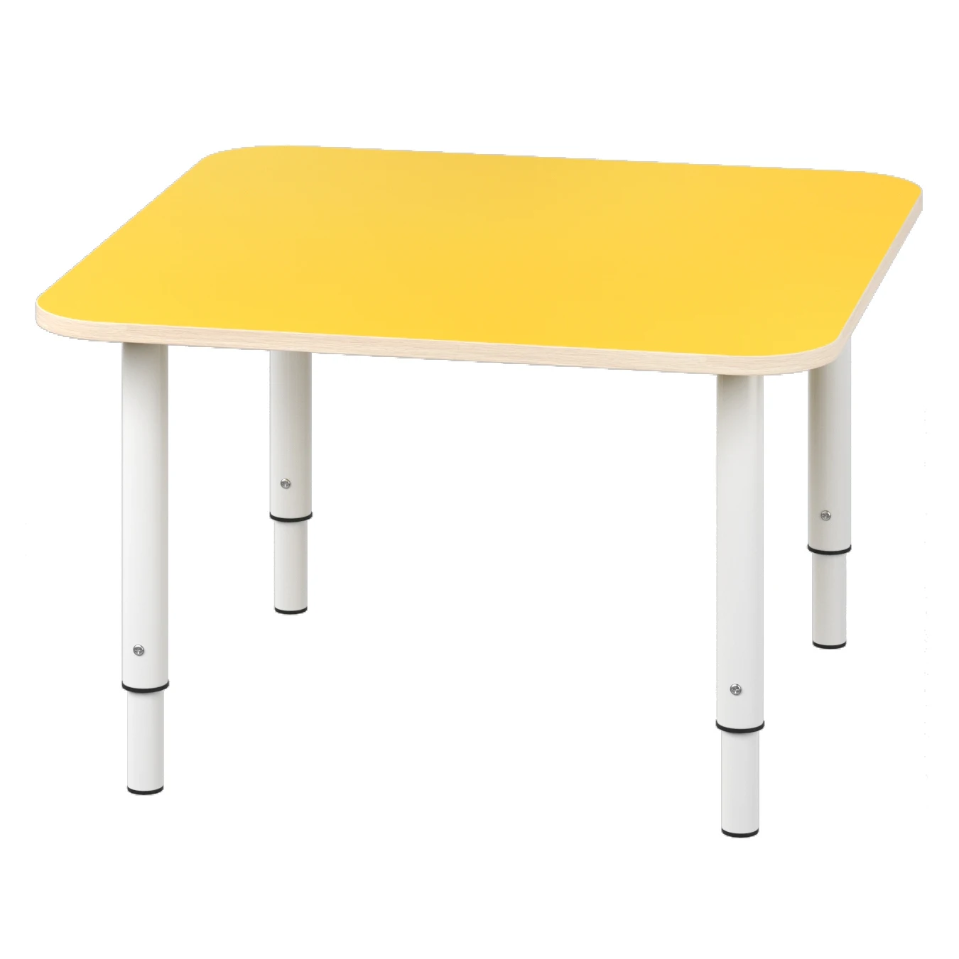 Table Child square adjustable table children's with регулирующими legs |