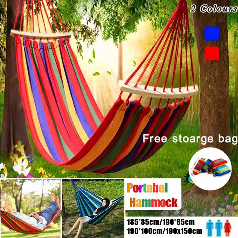 

Портативный подвесной гамак, подвесное кресло-качалка для дома и улицы, для путешествий, кемпинга, из толстой холщовой ткани