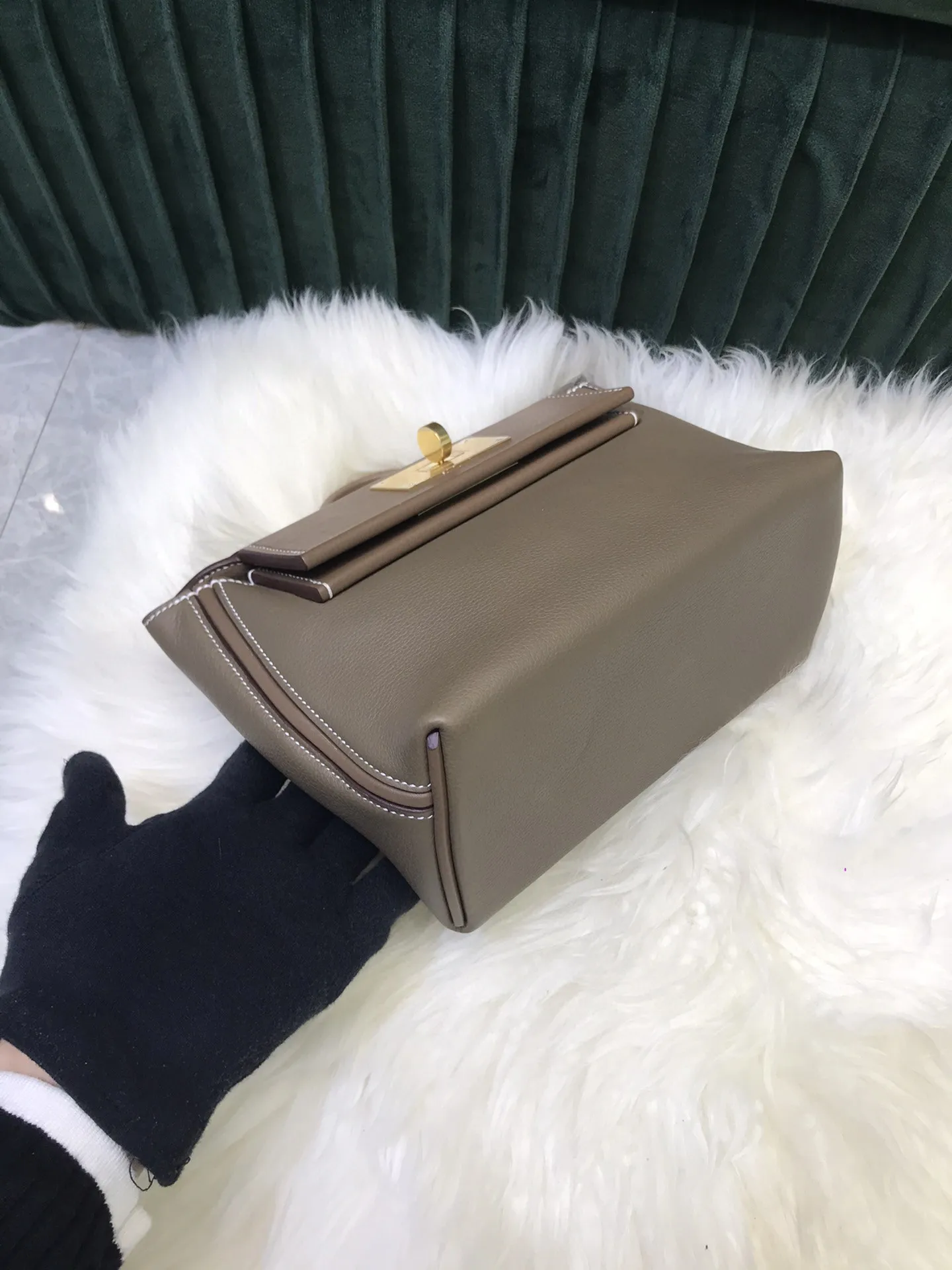 

Toppe Fully Handmade LUXURY PURSE,21cm mini 2424 bag,Brand Handbag,Evercolor/Swifit Leather,Fast Delivery