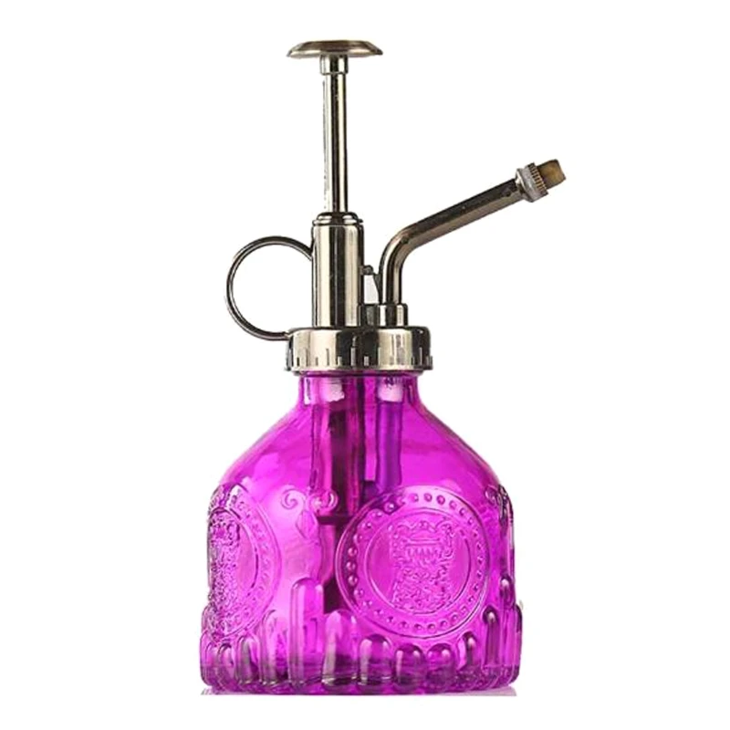 

Plant Mister Glass Watering Spray Bottle Watering Can Retro High-Atomization Nozzle Sealed Leak-Proof for Garden Plants