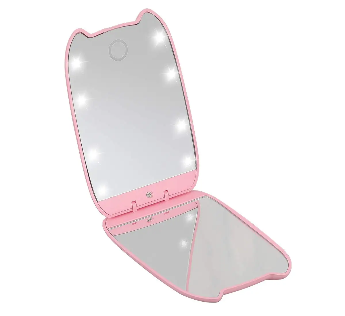 Зеркало косметическое со светодиодсветодиодный подсветкой и увеличительным