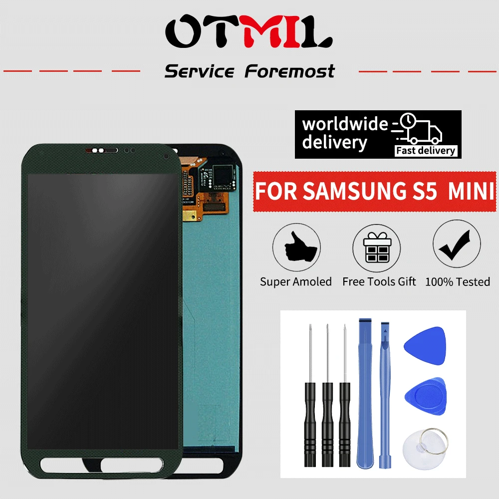 4 5 "супер AMOLED для SAMSUNG Galaxy S5 мини ЖК сенсорный экран дигитайзер сборка G800H G800F G800 LC