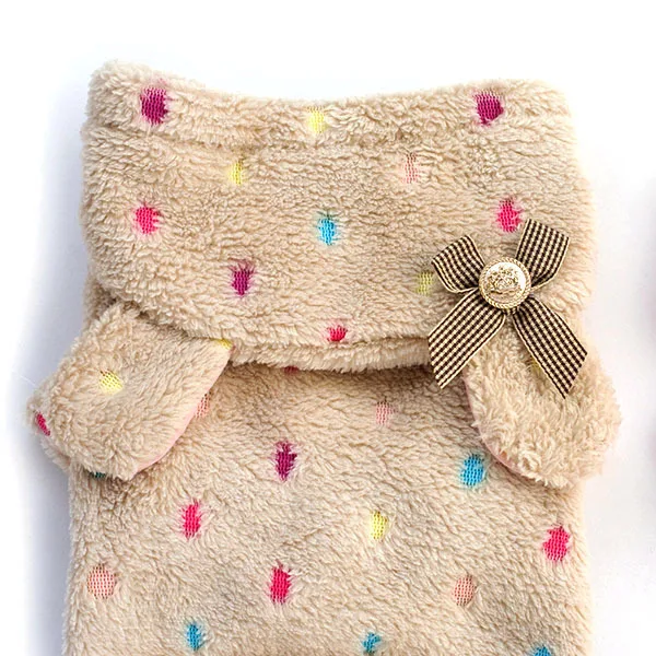 Осень/зима милая мягкая теплая Пижама с изображением собаки пальто толстовка в