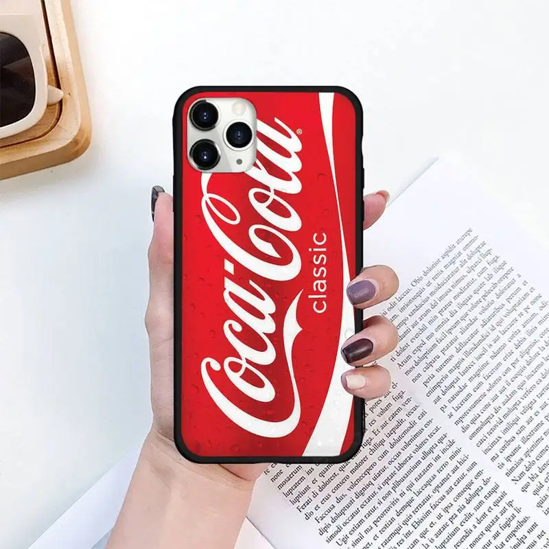 

famous coca coke luxury brand Phone Case for iPhone 11 12 pro XS MAX 8 7 6 6S Plus X 5S SE 2020 XR mini