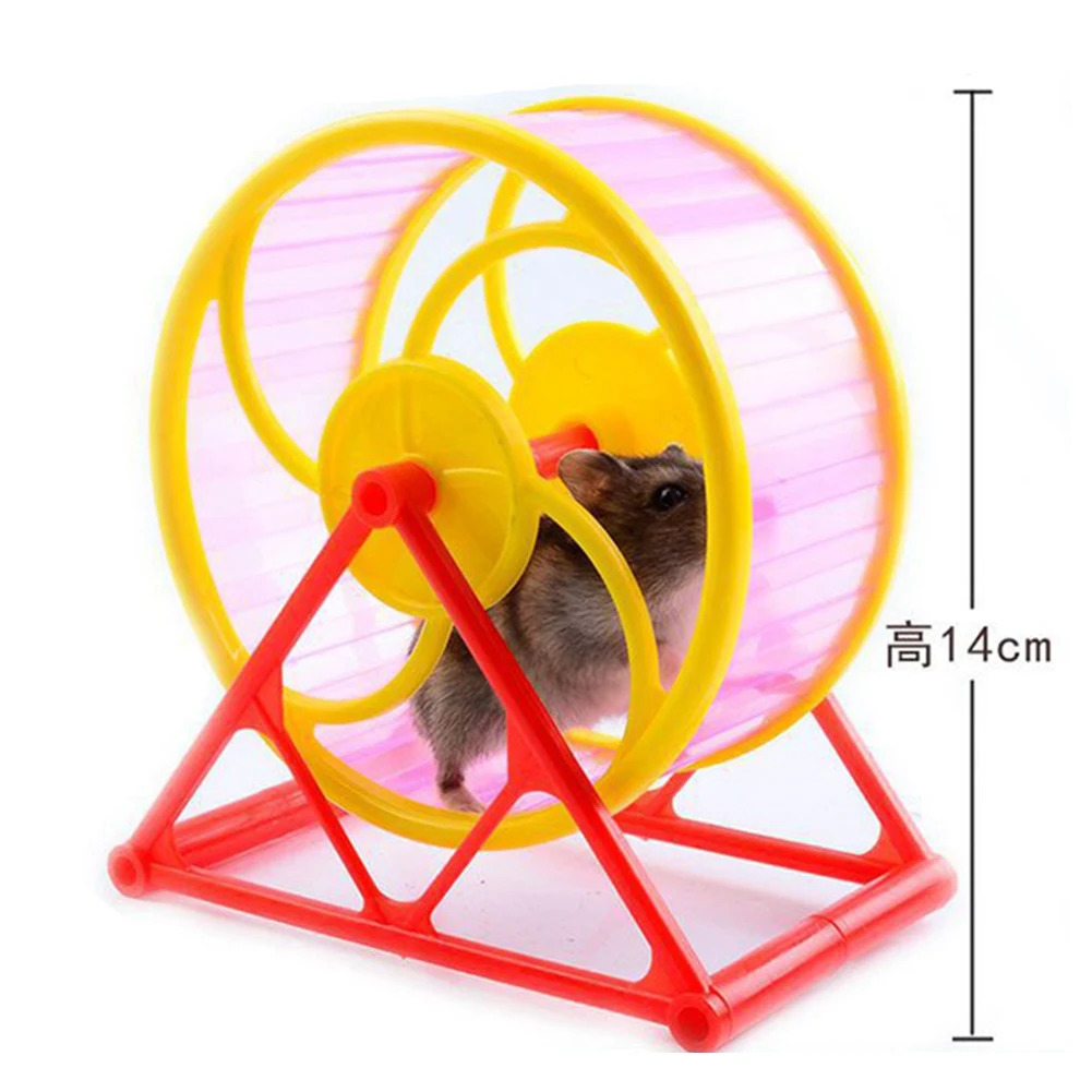 

Hamster wheel Pet Jogging Hamster Mouse Mice Small Animal Running Spinner Sports Wheel Cage Toy Interactive Exercise Toys