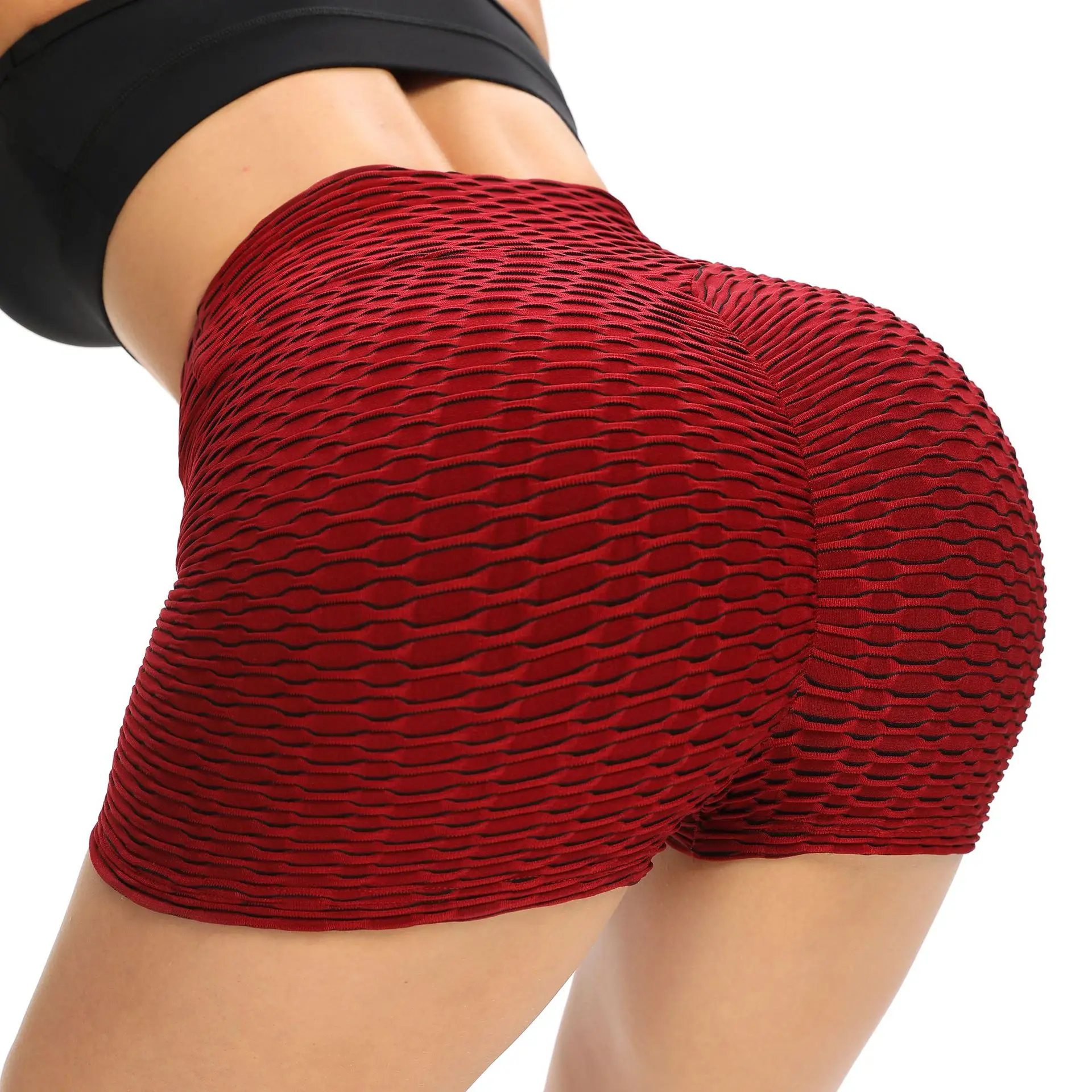 

Seamless High Waist Yoga Shorts Sports Fitness Exercise Workout Shorts Hip-Lifting Thin Body Leisure Gym Leggings for Woman