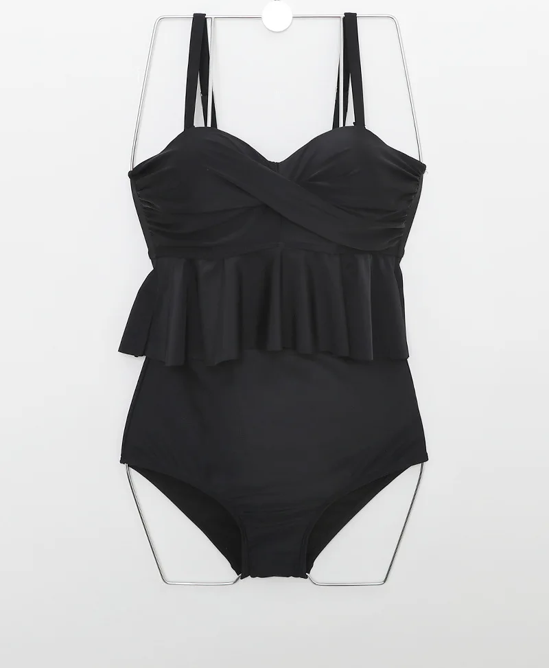 

Sexy High Waist Bikinis Swimwear Women Swimsuit Solid Color Split Swim Suit Summer Bathing Suit Beachwear Brazilian Bikini 2021