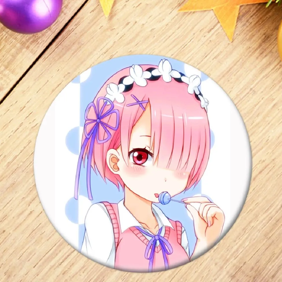 Брошь Re: Zero kara hajimeru isekai seikatsu брошь значок аниме Начальная жизнь в другом мире Rem |
