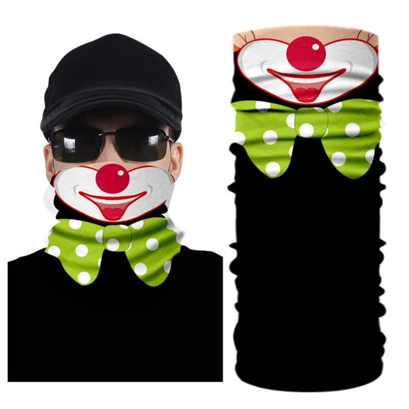 Балаклава клоуна полумаска для лица мотоциклетная ветрозащитная дышащая Лыжная