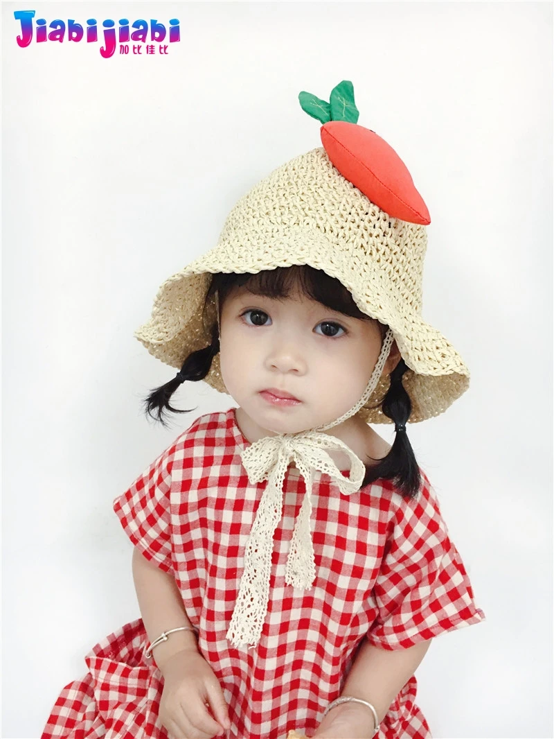 Панама для малышей летняя маленьких детей Солнцезащитная шляпа девочек рыбацкая