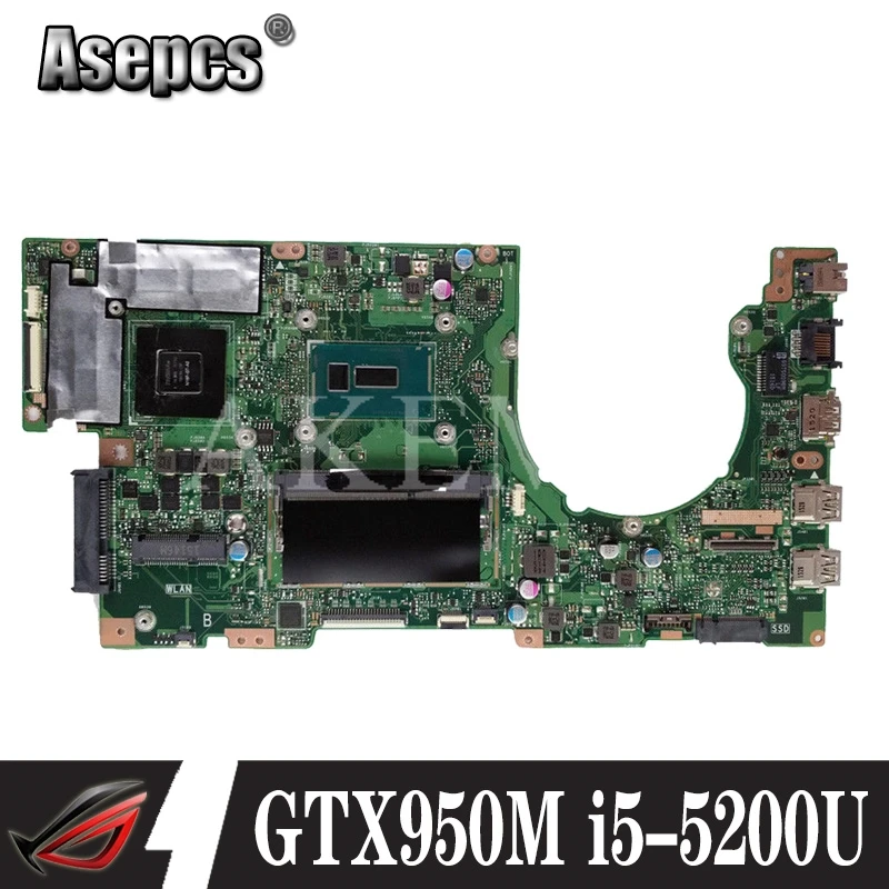 AKEMY K501LX материнская плата для ноутбука For Asus K501LN K501LB A501L K501L V505L 100% тест Ok GTX 950M i5 5200U