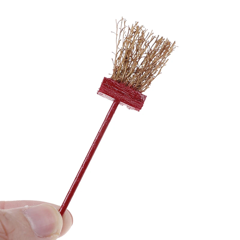 

2pcs/set Cleaning Tool Dollhouse Kits Broom Dustpan Set Classic Toys 1:12 Doll House Miniature Pretend Play Furniture Toys