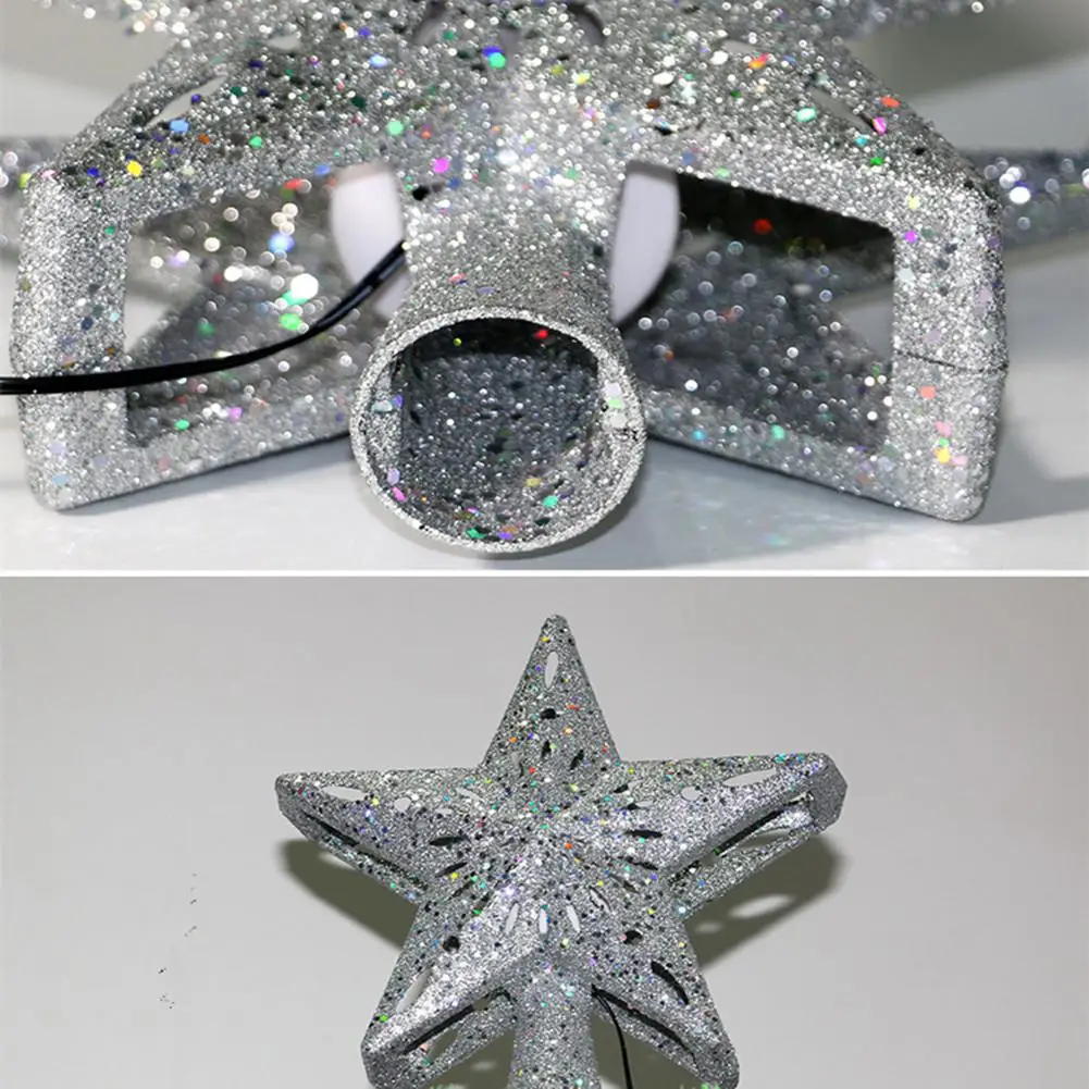 СВЕТОДИОДНЫЙ 3D мерцающий светильник-проектор в форме звезды с подвеской на