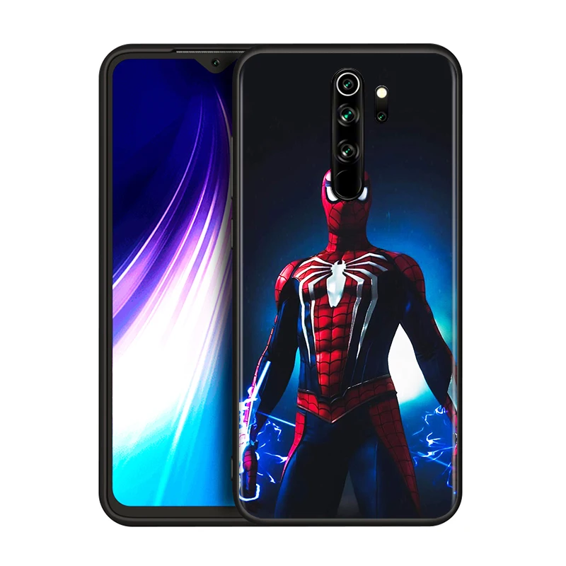 

Hot Marvel Spiderman For Xiaomi Redmi 9i 9T 9A 9C 9 8A 8 GO 7 7A S2 Y2 6 6A 5 5A 4X Prime Pro Plus Black Phone Case