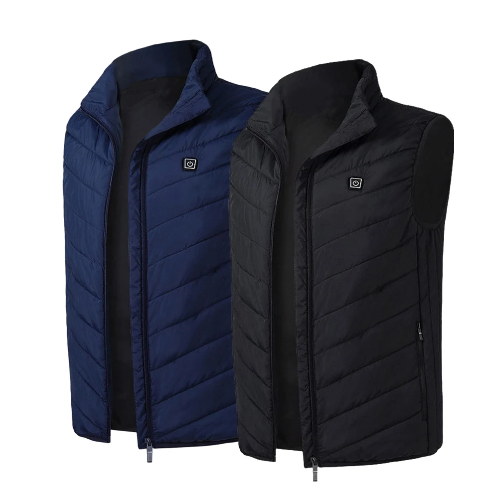 

Men Winter Heated Vest Jacket USBElectrically Sleeveless Travel Outdoor Waistcoat for Outdoor Motorcycle Riding Hunting Hiking