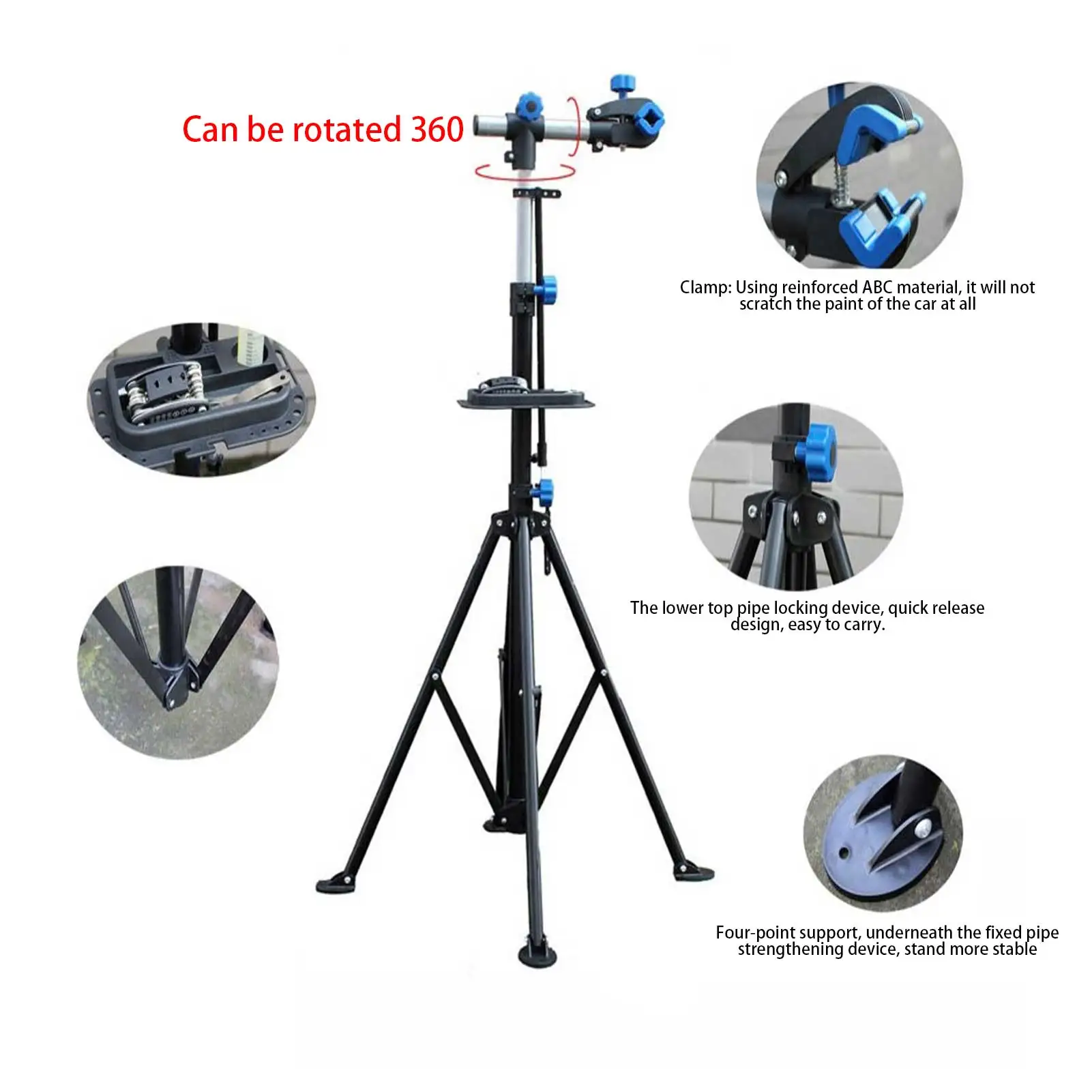 

Bike Repair Frame Foldable Labor-saving Riding Equipment High Appliability Adjustable Height Bike Display Stand