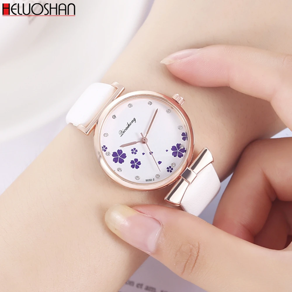 Простые женские часы дамские наручные с кожаным ремешком модные роскошные