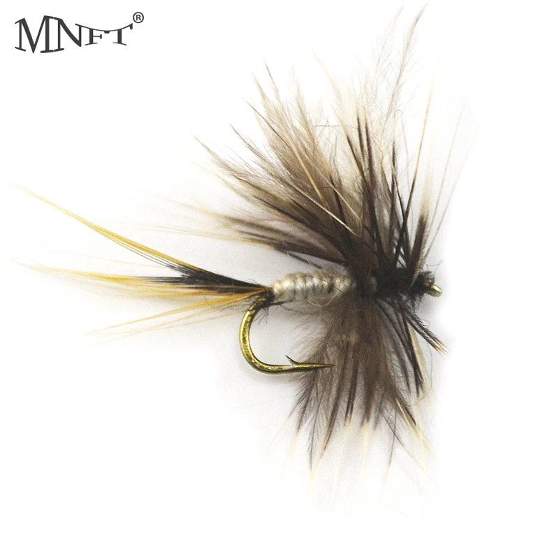 MNFT 10 шт. серый москитный мух может форель нахлыстовая рыболовная приманка жуки
