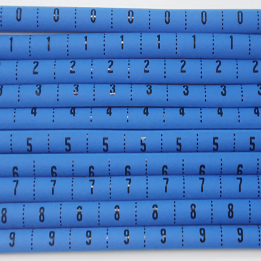 1000 шт. пластиковые термоусадочные трубки маркеры для кабелей этикетка Номер