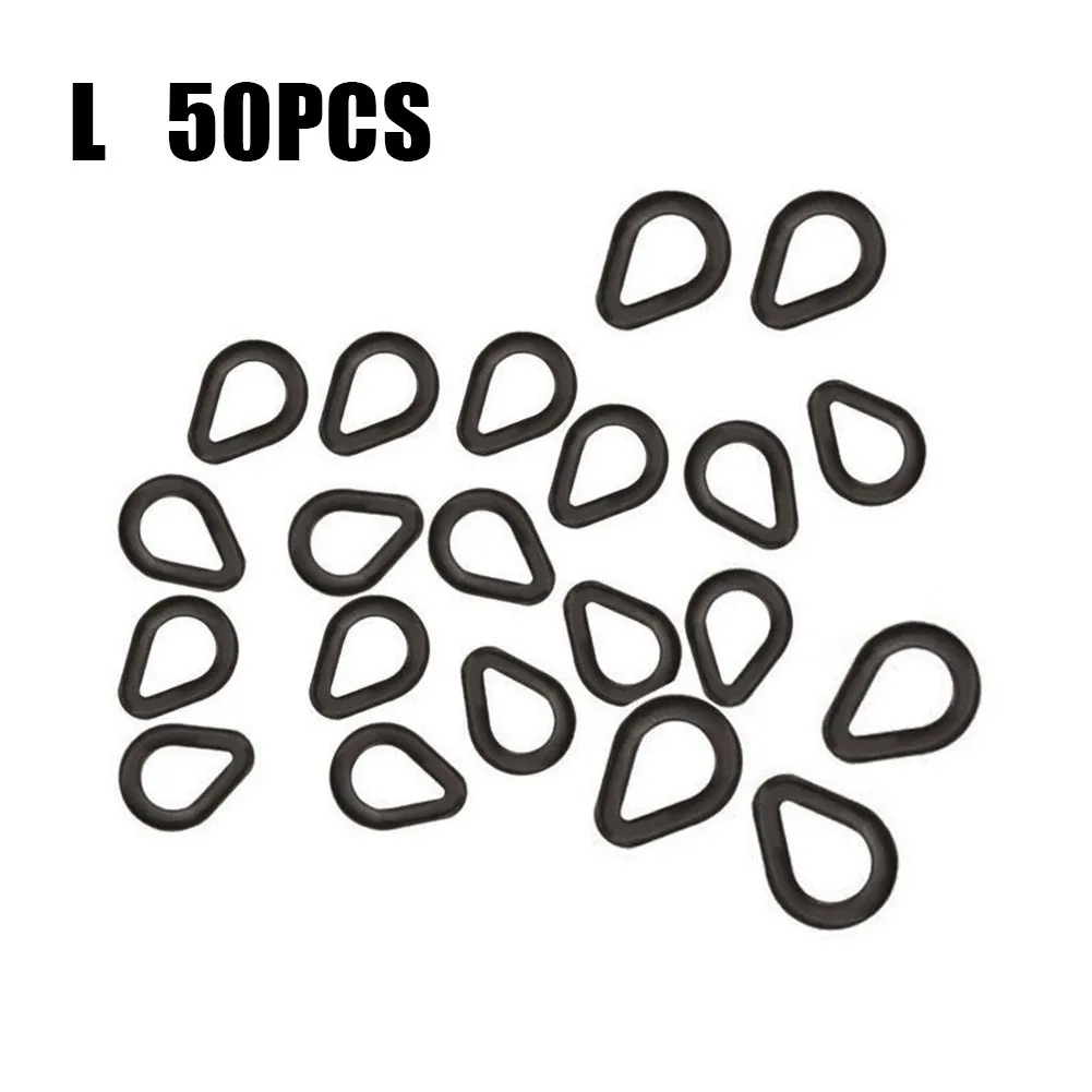 

50pcs Pear Shaped Link Loop Carp Boilie Bait Rings Hair Rig Ring Pear Shaped Link Loop Terminal Tackle Pesca Iscas Fish Fishing