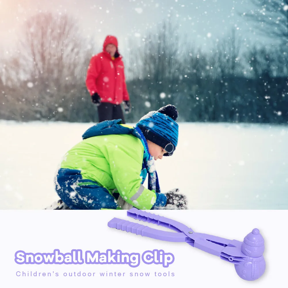 

Cartoon Lovely Snowball Maker Winter Kids Children Outdoor Sports Sand Snow Ball Mold Toys Plastic Snowball Fight Clip Random Co