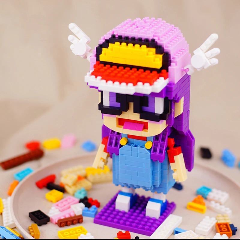 LOZ 9752 аниме Dr.Slump Alrale очки девушка шляпа 3D модель 700 шт. DIY Мини Алмазные блоки