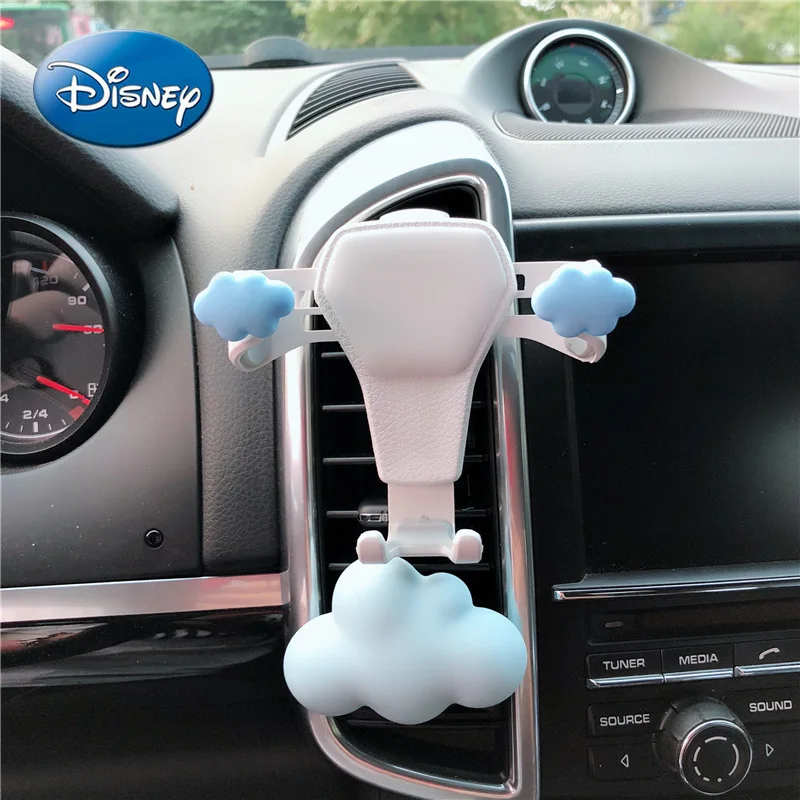 

Disney Creative Air Outlet Telescopic Mobile Phone Holder Car Mobile Navigation Stand White Gravity Mobile Phone Holder