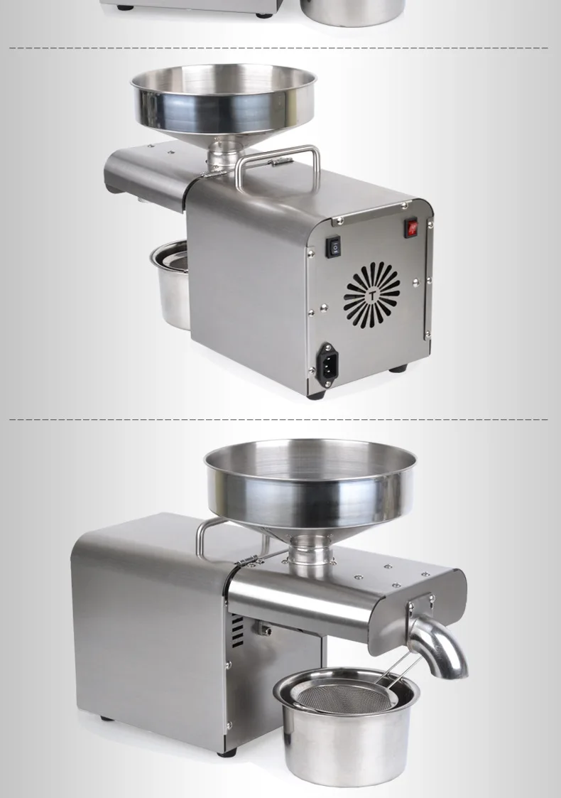 

110V220V 1500W Automatic Cold Press Hydraulic Press High Temperature Oil Press Peanut Coconut Oil Press