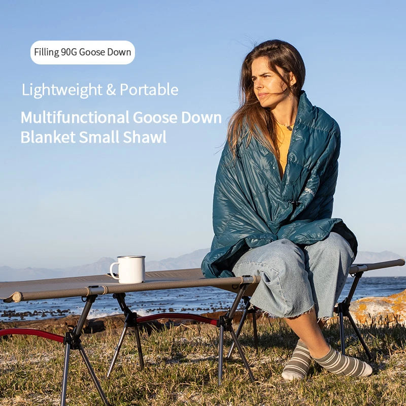 

Naturehike Multi-Functional Down Blanket Travel Outdoor Down Quilt Portable Blanket Shawl Goose Down Sleeping Bag Waterproof