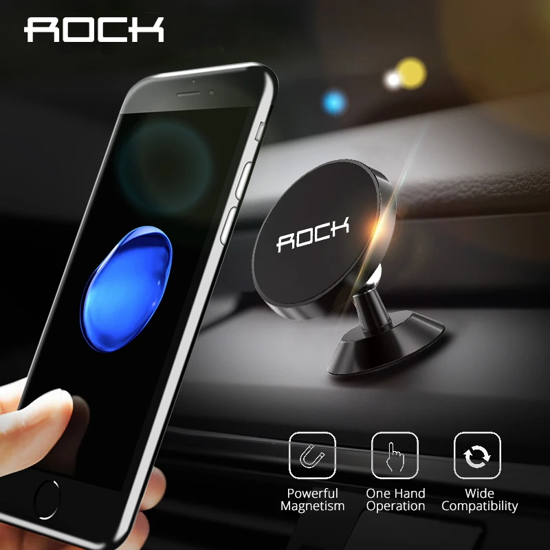 Rock универсальная Магнитная автомобильная подставка для телефона в машину iPhone X