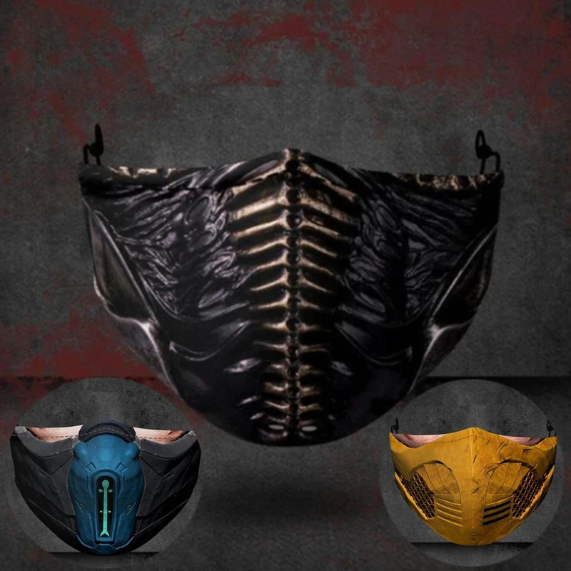 Игровой костюм Mortal Kombat Ninja Subzero Noob Saibot Скорпион косплей маска для лица взрослых